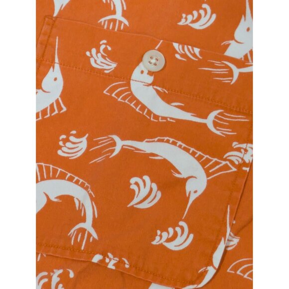 Vintage Y2K Polo Ralph Lauren Sportsman AOP Short Sleeve Shirt - Mens Size Large - Picture 5 of 7